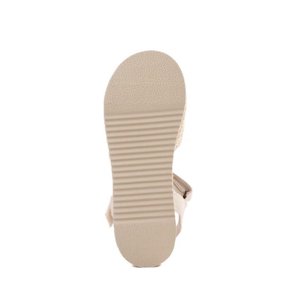 Toms Cream Crochet Espadrille Sandals - Picture 3 of 9